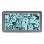 Blue Digits Background, Artwork, Numbers Memory Card Reader (Mini)