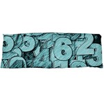 Blue Digits Background, Artwork, Numbers Body Pillow Case (Dakimakura)