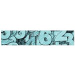 Blue Digits Background, Artwork, Numbers Small Premium Plush Fleece Scarf