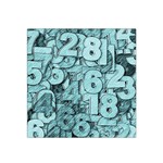 Blue Digits Background, Artwork, Numbers Satin Bandana Scarf 22  x 22 