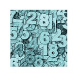 Blue Digits Background, Artwork, Numbers Square Satin Scarf (30  x 30 )