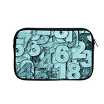 Blue Digits Background, Artwork, Numbers Apple MacBook Pro 13  Zipper Case