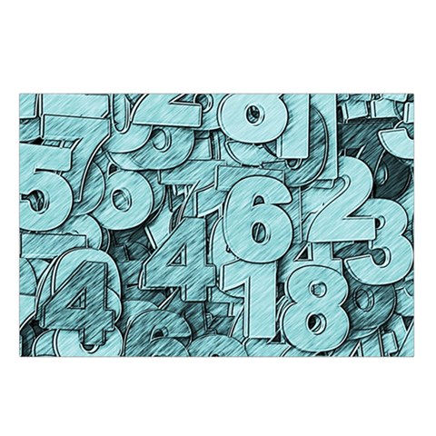 Blue Digits Background, Artwork, Numbers Belt Pouch Bag (Large) from ArtsNow.com Loop