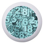 Blue Digits Background, Artwork, Numbers Dento Box with Mirror