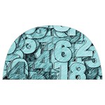 Blue Digits Background, Artwork, Numbers Anti Scalding Pot Cap