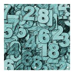 Blue Digits Background, Artwork, Numbers Banner and Sign 3  x 3 