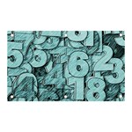 Blue Digits Background, Artwork, Numbers Banner and Sign 5  x 3 