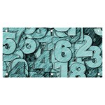 Blue Digits Background, Artwork, Numbers Banner and Sign 6  x 3 