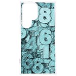 Blue Digits Background, Artwork, Numbers Samsung Galaxy S24 Plus 6.7 Inch TPU UV Case