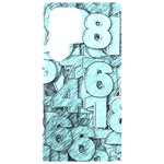 Blue Digits Background, Artwork, Numbers Samsung Galaxy S24 Ultra 6.9 Inch Black TPU UV Case