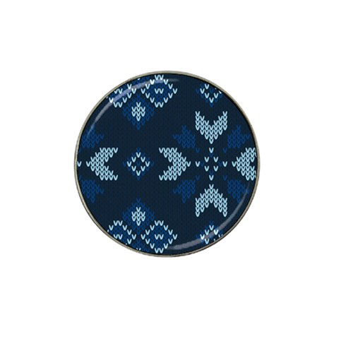 Blue Knitted Texture, Blue Christmas Background, Art Hat Clip Ball Marker (10 pack) from ArtsNow.com Front