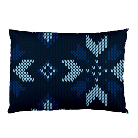 Blue Knitted Texture, Blue Christmas Background, Art Pillow Case from ArtsNow.com 26.62 x18.9  Pillow Case