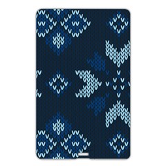 Blue Knitted Texture, Blue Christmas Background, Art Name Card Style USB Flash Drive from ArtsNow.com Back