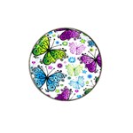 Butterflies, Abstract, Background, Colorful Hat Clip Ball Marker