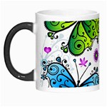 Butterflies, Abstract, Background, Colorful Morph Mug