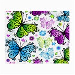 Butterflies, Abstract, Background, Colorful Small Glasses Cloth