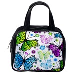 Butterflies, Abstract, Background, Colorful Classic Handbag (One Side)