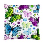 Butterflies, Abstract, Background, Colorful Standard Cushion Case (One Side)