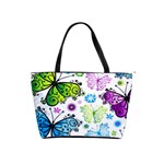 Butterflies, Abstract, Background, Colorful Classic Shoulder Handbag