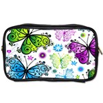 Butterflies, Abstract, Background, Colorful Toiletries Bag (One Side)