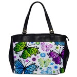 Butterflies, Abstract, Background, Colorful Oversize Office Handbag