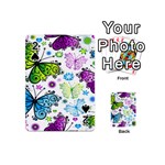 Butterflies, Abstract, Background, Colorful Playing Cards 54 Designs (Mini)