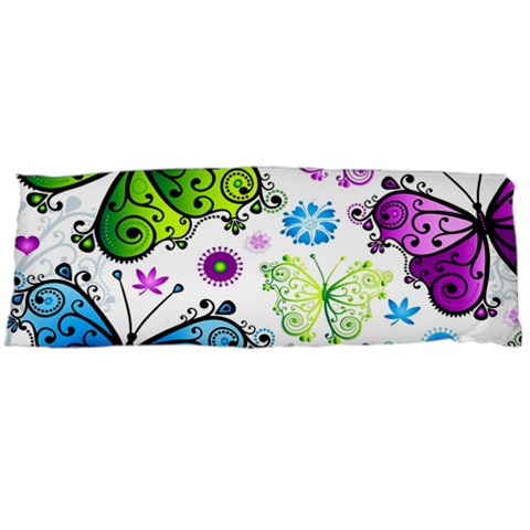 Butterflies, Abstract, Background, Colorful Body Pillow Case (Dakimakura) from ArtsNow.com Body Pillow Case