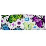 Butterflies, Abstract, Background, Colorful Body Pillow Case (Dakimakura)