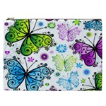 Butterflies, Abstract, Background, Colorful Cosmetic Bag (XXL)