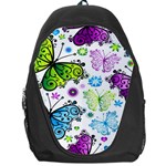 Butterflies, Abstract, Background, Colorful Backpack Bag