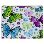 Butterflies, Abstract, Background, Colorful Cosmetic Bag (XXXL)