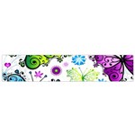 Butterflies, Abstract, Background, Colorful Small Premium Plush Fleece Scarf