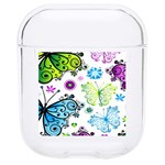 Butterflies, Abstract, Background, Colorful Hard PC AirPods 1/2 Case