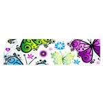 Butterflies, Abstract, Background, Colorful Oblong Satin Scarf (16  x 60 )