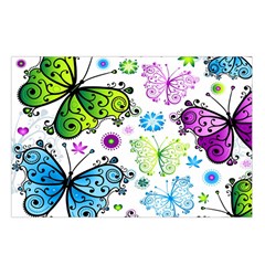 Butterflies, Abstract, Background, Colorful Belt Pouch Bag (Small) from ArtsNow.com Loop