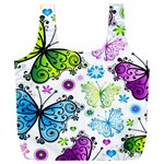 Butterflies, Abstract, Background, Colorful Full Print Recycle Bag (XXL)