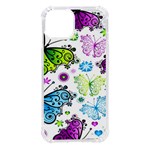 Butterflies, Abstract, Background, Colorful iPhone 14 TPU UV Print Case