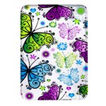 Butterflies, Abstract, Background, Colorful Rectangular Glass Fridge Magnet (4 pack)