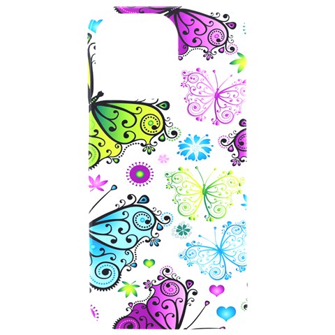 Butterflies, Abstract, Background, Colorful iPhone 15 Pro Max Black UV Print PC Hardshell Case from ArtsNow.com Front