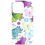 Butterflies, Abstract, Background, Colorful iPhone 15 Pro Max Black UV Print PC Hardshell Case