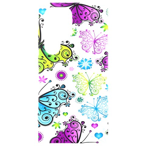 Butterflies, Abstract, Background, Colorful Samsung Galaxy S24 Ultra 6.9 Inch Black TPU UV Case from ArtsNow.com Front