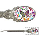 Butterflies, Abstract, Colorful, Floral, Flowers Letter Opener