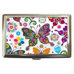 Butterflies, Abstract, Colorful, Floral, Flowers Cigarette Money Case