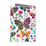 Butterflies, Abstract, Colorful, Floral, Flowers Mini Greeting Cards (Pkg of 8)