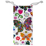 Butterflies, Abstract, Colorful, Floral, Flowers Jewelry Bag