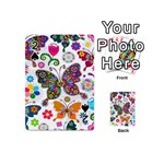 Butterflies, Abstract, Colorful, Floral, Flowers Playing Cards 54 Designs (Mini)