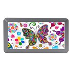 Butterflies, Abstract, Colorful, Floral, Flowers Memory Card Reader (Mini)