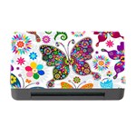 Butterflies, Abstract, Colorful, Floral, Flowers Memory Card Reader with CF