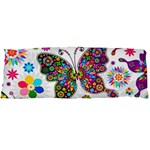 Butterflies, Abstract, Colorful, Floral, Flowers Body Pillow Case Dakimakura (Two Sides)