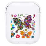 Butterflies, Abstract, Colorful, Floral, Flowers Hard PC AirPods 1/2 Case